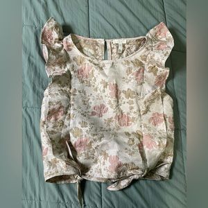 Leith Cream Floral Blouse